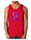 Crohn’s Disease Awareness Ribbon - Purple Dark Loose Tank Top-Mens Loose Tank Top-TooLoud-Red-Small-Davson Sales