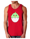 Cute Hatching Chick - Green Dark Loose Tank Top by TooLoud-Mens Loose Tank Top-TooLoud-Red-Small-Davson Sales