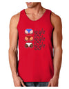 Wiggle Wiggle Wiggle - Twerk Color Dark Loose Tank Top-Mens Loose Tank Top-TooLoud-Red-Small-Davson Sales