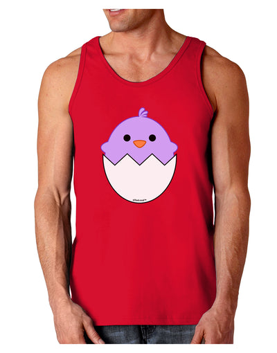 Cute Hatching Chick - Purple Dark Loose Tank Top by TooLoud-Mens Loose Tank Top-TooLoud-Red-Small-Davson Sales