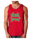 Pinch Proof - St. Patrick's Day Dark Loose Tank Top by TooLoud-Mens Loose Tank Top-TooLoud-Red-Small-Davson Sales