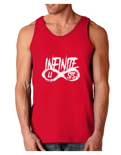 Infinite Lists Dark Loose Tank Top by TooLoud-Mens Loose Tank Top-TooLoud-Red-Small-Davson Sales