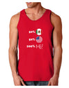 Mexican American 100 Percent Me Dark Loose Tank Top-Mens Loose Tank Top-TooLoud-Red-Small-Davson Sales