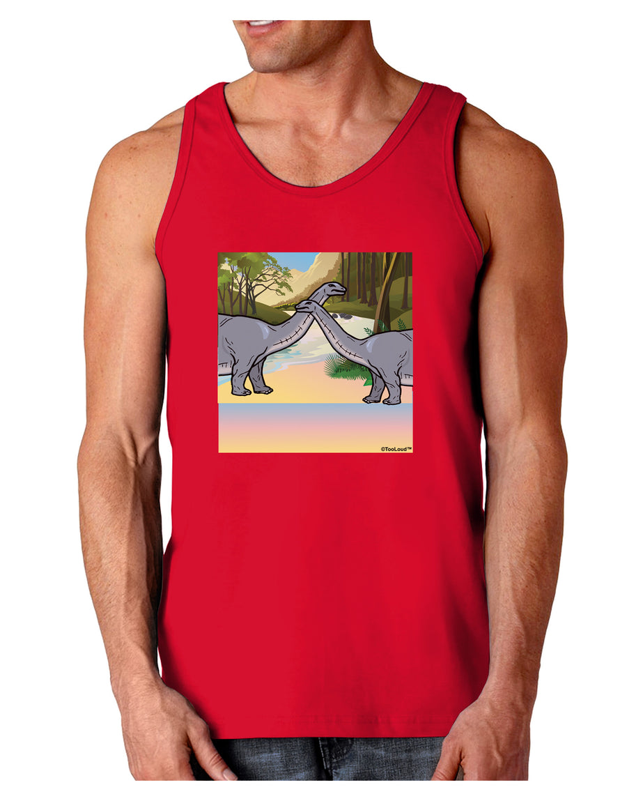 Diplodocus Longus - Without Name Dark Loose Tank Top-Mens Loose Tank Top-TooLoud-Black-Small-Davson Sales