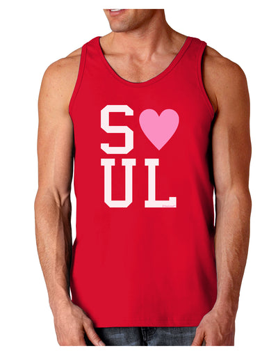 Matching Soulmate Design - Soul - Pink Dark Loose Tank Top by TooLoud-Mens Loose Tank Top-TooLoud-Red-Small-Davson Sales