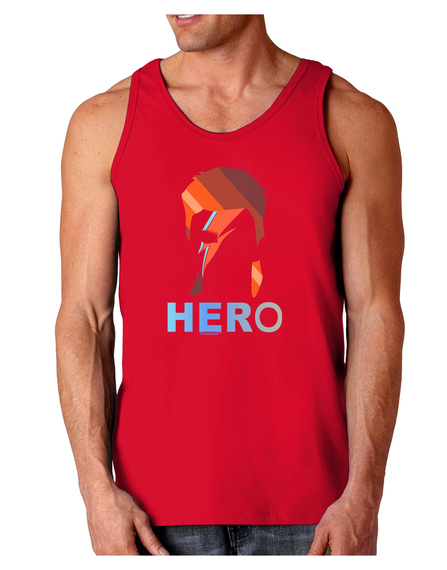 Hero of the Weirdos Dark Loose Tank Top by-Mens Loose Tank Top-TooLoud-Red-Small-Davson Sales