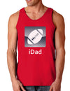 iDad Football Dark Loose Tank Top-Mens Loose Tank Top-TooLoud-Red-Small-Davson Sales