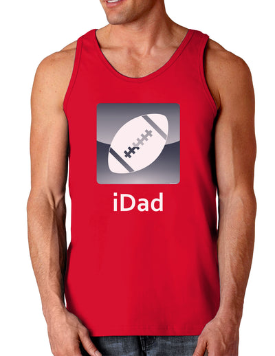 iDad Football Dark Loose Tank Top-Mens Loose Tank Top-TooLoud-Red-Small-Davson Sales