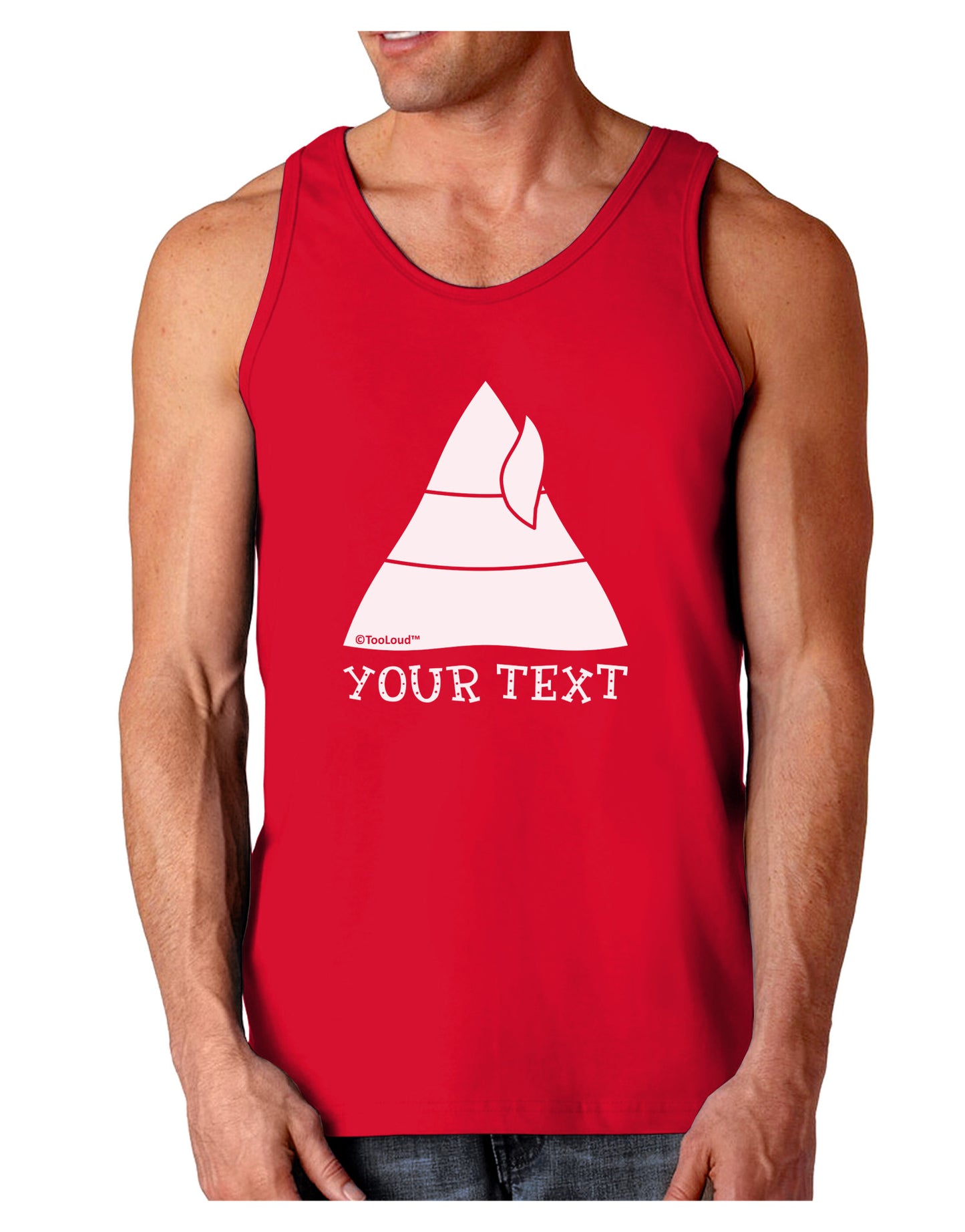 Personalized Matching Elf Family Design - Your Text Dark Loose Tank Top-Mens Loose Tank Top-TooLoud-Red-Small-Davson Sales