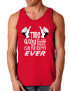 This Guy Best Grandpa Ever Dark Loose Tank Top-Mens Loose Tank Top-TooLoud-Red-Small-Davson Sales