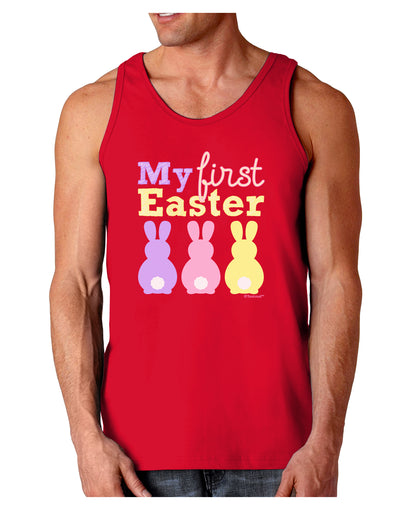 My First Easter - Three Bunnies Dark Loose Tank Top by TooLoud-Mens Loose Tank Top-TooLoud-Red-Small-Davson Sales