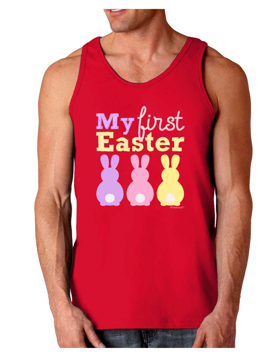 My First Easter - Three Bunnies Dark Loose Tank Top by TooLoud-Mens Loose Tank Top-TooLoud-Black-Small-Davson Sales