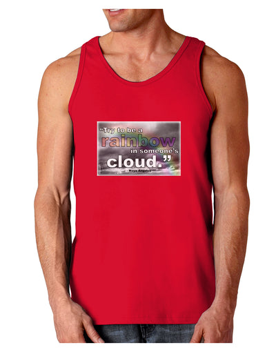 Rainbow in Cloud M Angelou Dark Loose Tank Top by TooLoud-Mens Loose Tank Top-TooLoud-Red-Small-Davson Sales