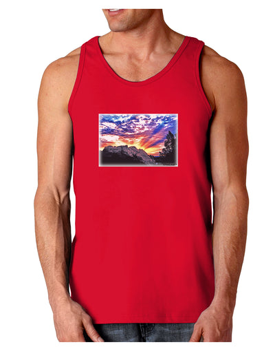 Colorado Rainbow Sunset Dark Loose Tank Top-Mens Loose Tank Top-TooLoud-Red-Small-Davson Sales