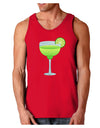 Green Margarita with Lime - Cinco de Mayo Dark Loose Tank Top by TooLoud-Mens Loose Tank Top-TooLoud-Red-Small-Davson Sales