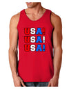 USA! USA! USA! Dark Loose Tank Top-Mens Loose Tank Top-TooLoud-Red-Small-Davson Sales