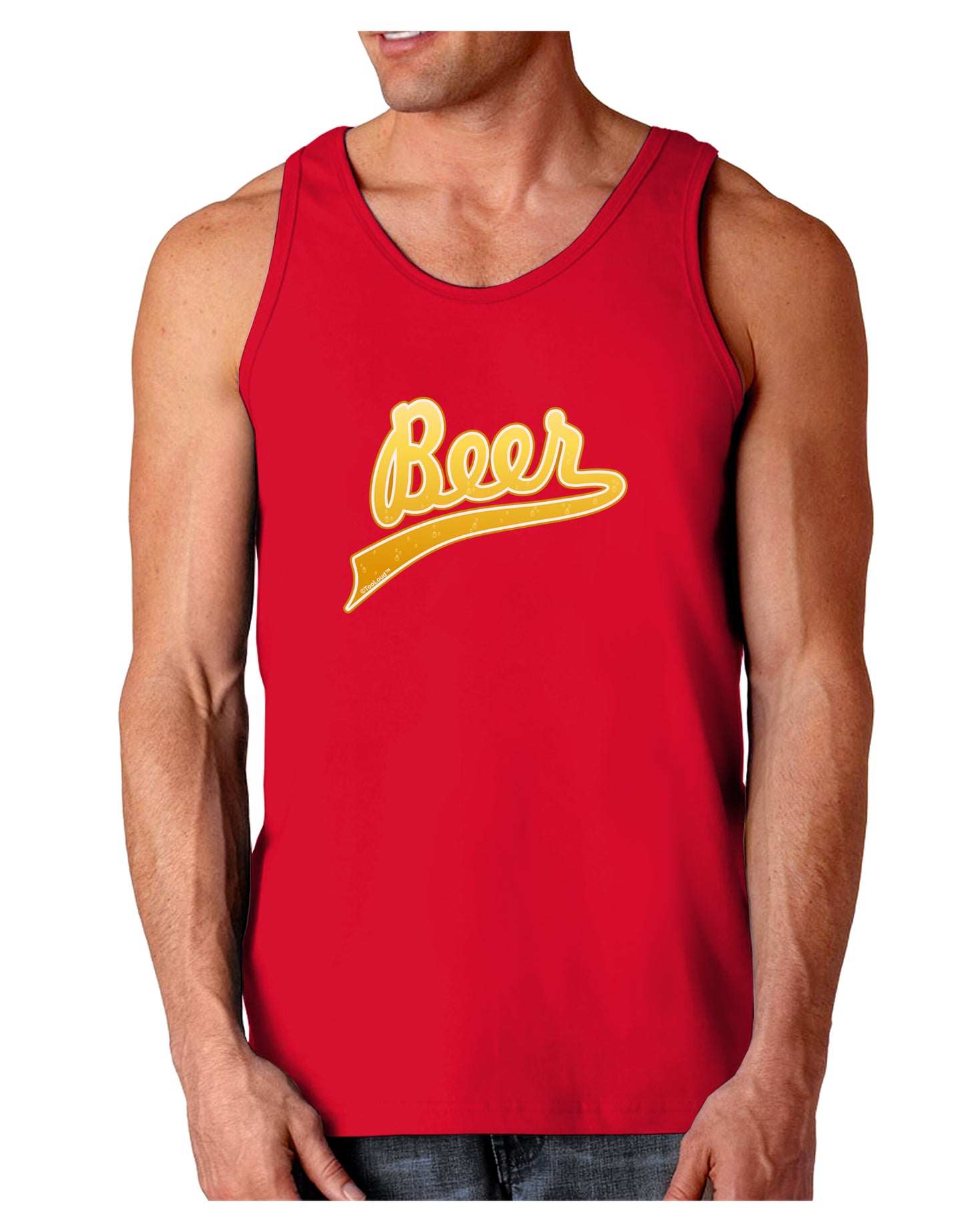 Beer Jersey Dark Loose Tank Top-Mens Loose Tank Top-TooLoud-Red-Small-Davson Sales