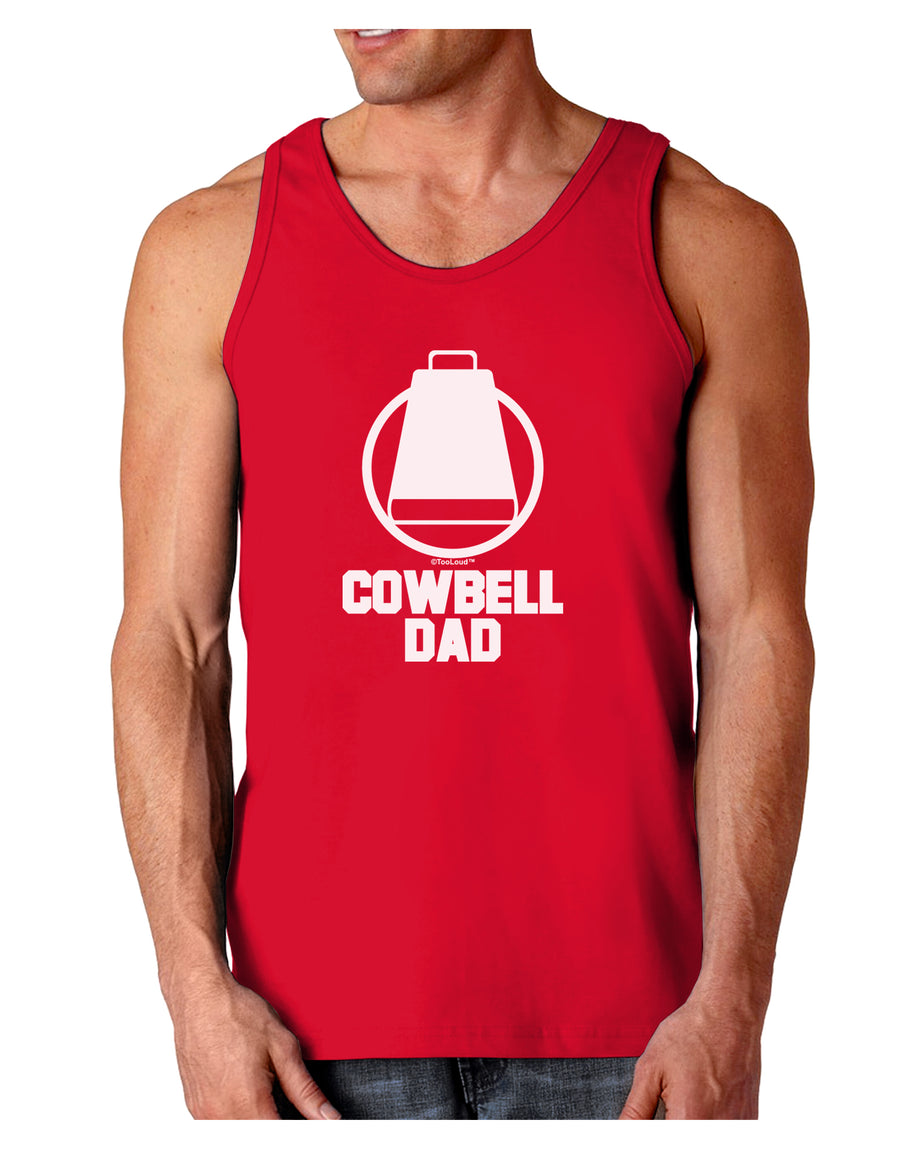 Cowbell Dad Dark Loose Tank Top by TooLoud-Mens Loose Tank Top-TooLoud-Black-Small-Davson Sales