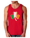 Irish Flag - Shamrock Distressed Dark Loose Tank Top by TooLoud-Mens Loose Tank Top-TooLoud-Red-Small-Davson Sales