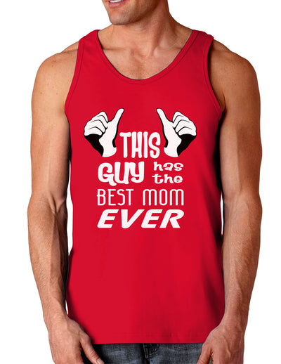 This Guy Has the Best Mom Ever Dark Loose Tank Top-Mens Loose Tank Top-TooLoud-Red-Small-Davson Sales