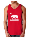 California Republic Design - Cali Bear Dark Loose Tank Top by TooLoud-Mens Loose Tank Top-TooLoud-Red-Small-Davson Sales