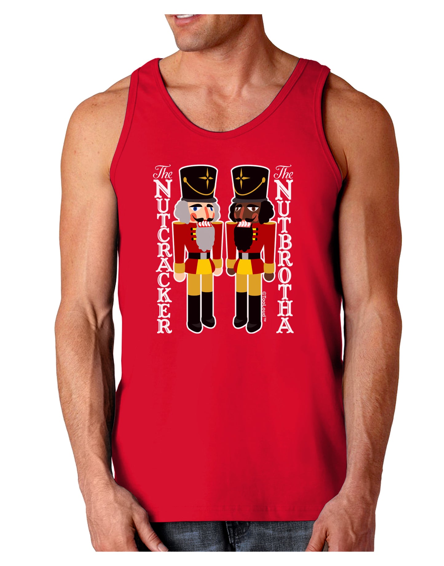 The Nutcracker and Nutbrotha Dark Loose Tank Top by-Mens Loose Tank Top-TooLoud-Red-Small-Davson Sales