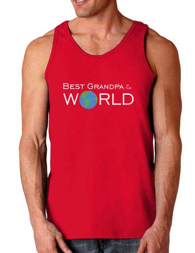 Best Grandpa in the World Dark Loose Tank Top-Mens Loose Tank Top-TooLoud-Red-Small-Davson Sales