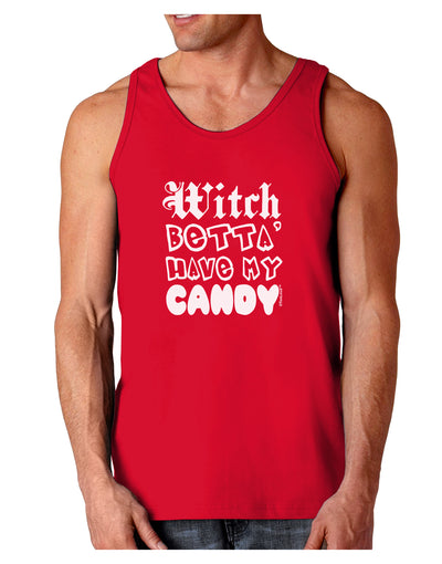 Witch Betta Have My Candy Dark Loose Tank Top-Mens Loose Tank Top-TooLoud-Red-Small-Davson Sales