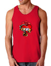 Tattoo Heart Dad Dark Loose Tank Top-Mens Loose Tank Top-TooLoud-Red-Small-Davson Sales