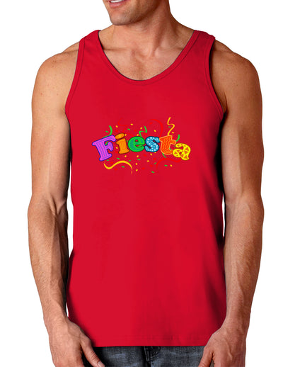 Fiesta! Dark Loose Tank Top-Mens Loose Tank Top-TooLoud-Red-Small-Davson Sales