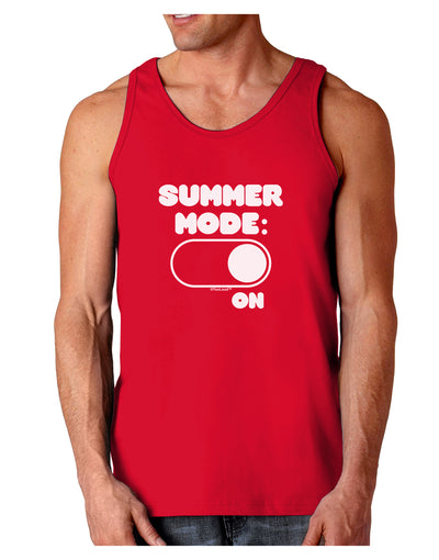 Summer Mode On Dark Loose Tank Top by TooLoud-Mens Loose Tank Top-TooLoud-Red-Small-Davson Sales