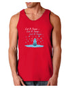 Let It Snow Happy Snowman Dark Loose Tank Top-Mens Loose Tank Top-TooLoud-Red-Small-Davson Sales