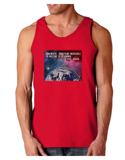 Something Incredible Dark Loose Tank Top-Mens Loose Tank Top-TooLoud-Red-Small-Davson Sales