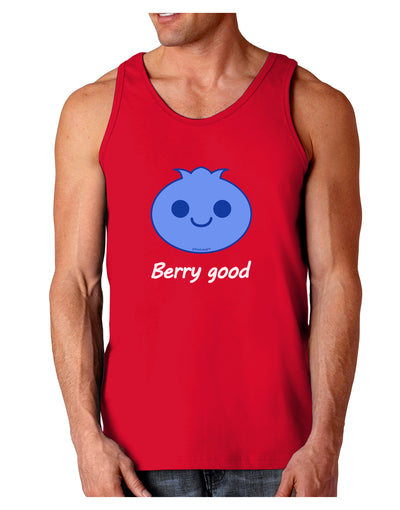 Blueberry - Berry Good Dark Loose Tank Top-Mens Loose Tank Top-TooLoud-Red-Small-Davson Sales