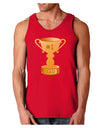 Number One Dad Trophy Dark Loose Tank Top-Mens Loose Tank Top-TooLoud-Red-Small-Davson Sales