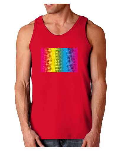 CMY Graphic Rainbow Dark Loose Tank Top-Mens Loose Tank Top-TooLoud-Red-Small-Davson Sales