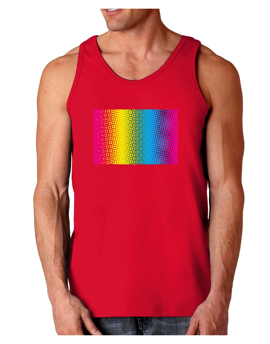 CMY Graphic Rainbow Dark Loose Tank Top-Mens Loose Tank Top-TooLoud-Black-Small-Davson Sales