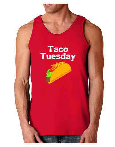 Taco Tuesday Design Dark Loose Tank Top by TooLoud-Mens Loose Tank Top-TooLoud-Red-Small-Davson Sales