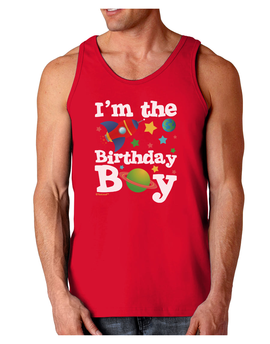 I'm the Birthday Boy - Outer Space Design Dark Loose Tank Top by TooLoud-Mens Loose Tank Top-TooLoud-Black-Small-Davson Sales