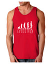 Evolution of Man Dark Loose Tank Top by TooLoud-Mens Loose Tank Top-TooLoud-Red-Small-Davson Sales