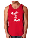 Boats and Hoes Dark Loose Tank Top-Mens Loose Tank Top-TooLoud-Red-Small-Davson Sales