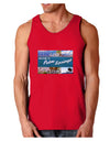 TooLoud Welcome to Palm Springs Collage Dark Loose Tank Top-Mens Loose Tank Top-TooLoud-Red-Small-Davson Sales