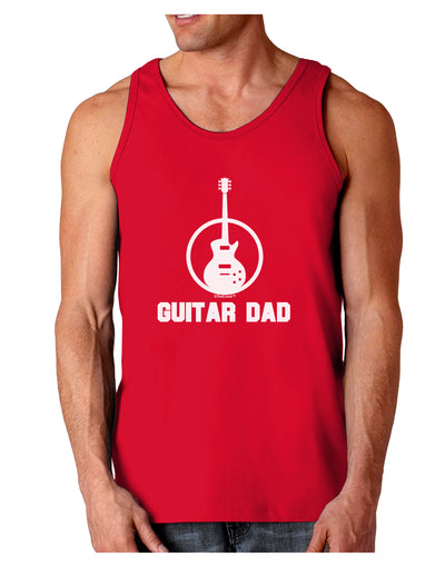 Guitar Dad Dark Loose Tank Top by TooLoud-Mens Loose Tank Top-TooLoud-Red-Small-Davson Sales