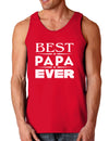 Best Papa Ever Dark Loose Tank Top-Mens Loose Tank Top-TooLoud-Red-Small-Davson Sales