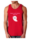 Ghouls Just Wanna Have Fun Cute Ghost - Halloween Dark Loose Tank Top-Mens Loose Tank Top-TooLoud-Red-Small-Davson Sales