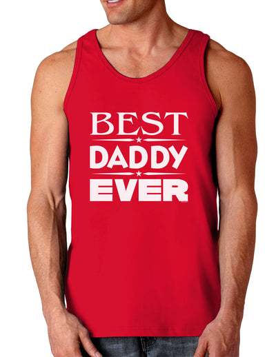 Best Daddy Ever Dark Loose Tank Top-Mens Loose Tank Top-TooLoud-Red-Small-Davson Sales