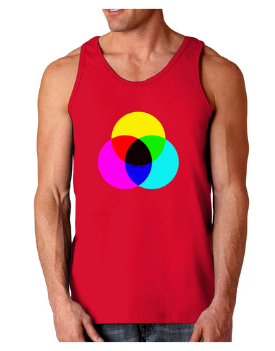 CMYK Color Model Dark Loose Tank Top by TooLoud-Mens Loose Tank Top-TooLoud-Red-Small-Davson Sales