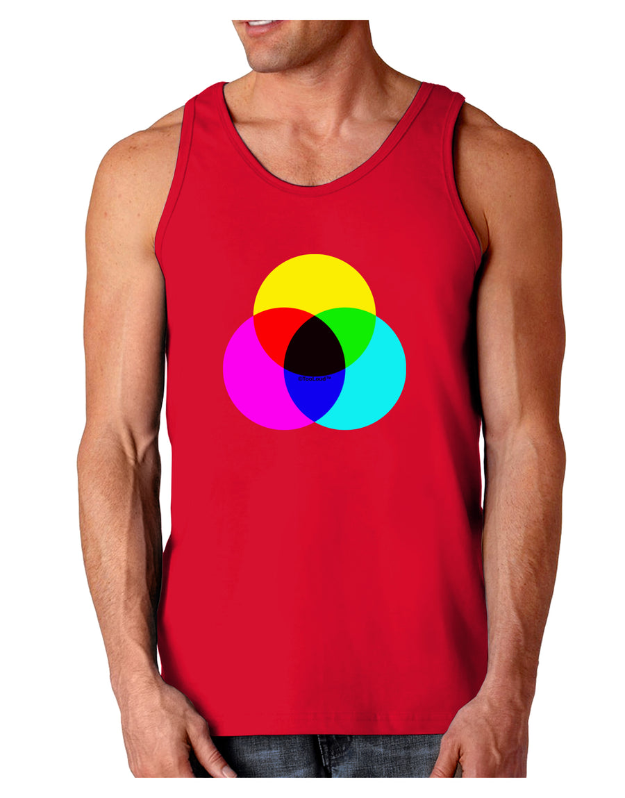 CMYK Color Model Dark Loose Tank Top by TooLoud-Mens Loose Tank Top-TooLoud-Black-Small-Davson Sales