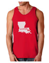 Louisiana - United States Shape Dark Loose Tank Top by TooLoud-Mens Loose Tank Top-TooLoud-Red-Small-Davson Sales