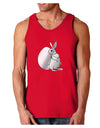 Easter Bunny and Egg Metallic - Silver Dark Loose Tank Top by TooLoud-Mens Loose Tank Top-TooLoud-Red-Small-Davson Sales